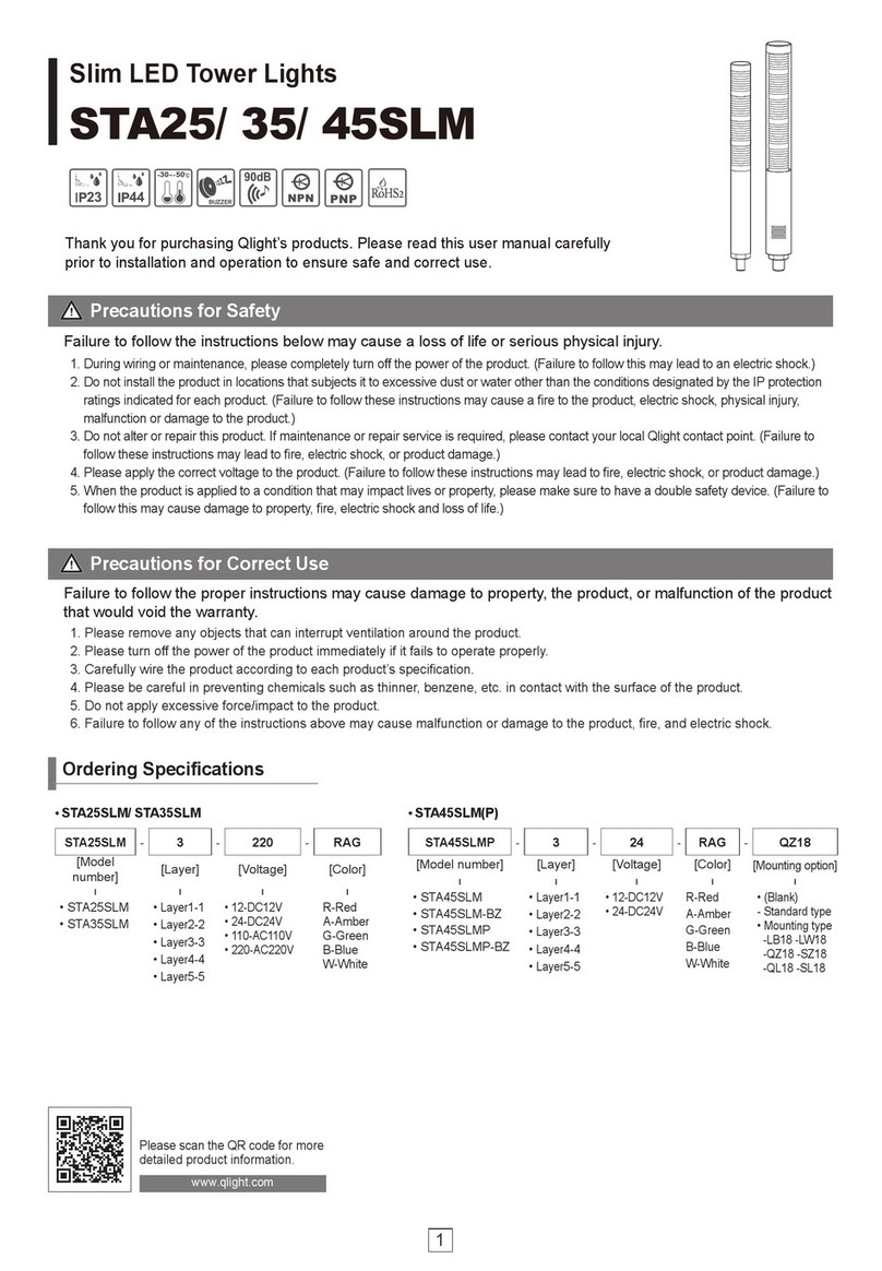 Qlight STA25SLM User manual