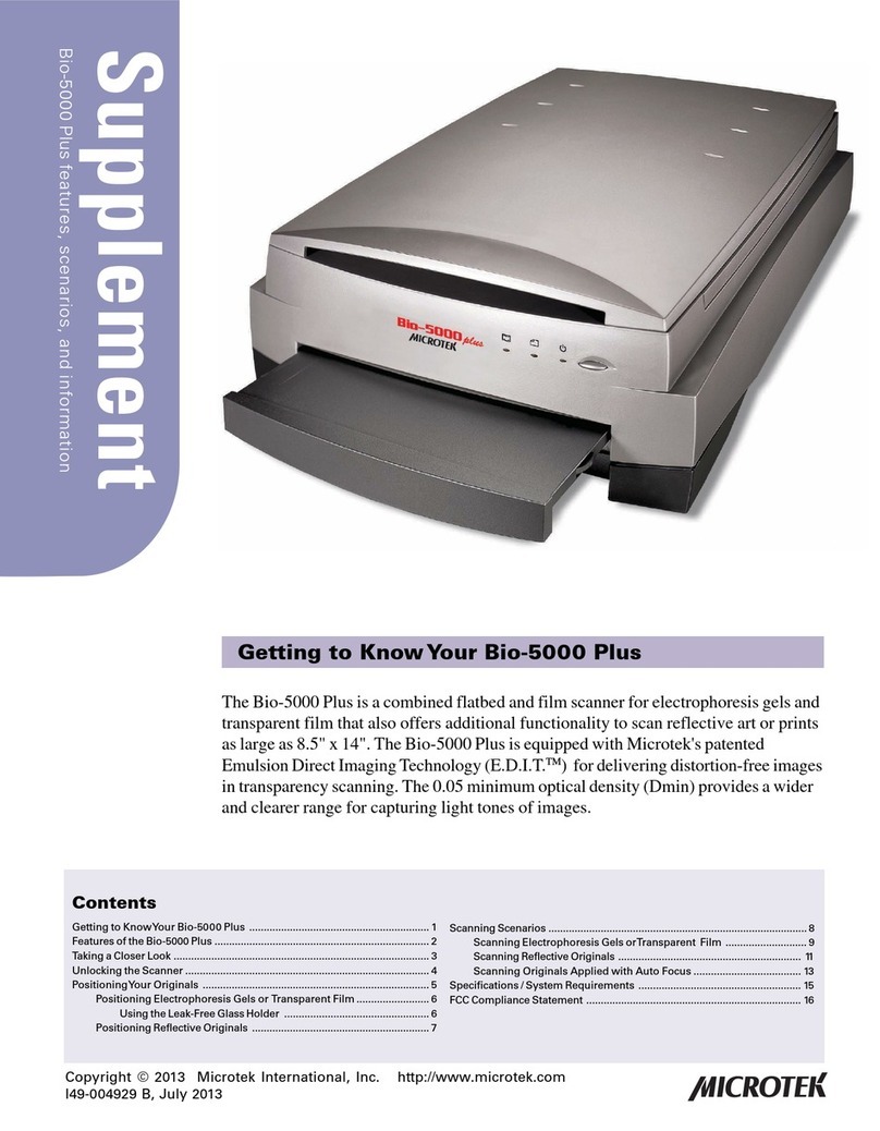 Microtek Bio-5000 Plus Owner's manual