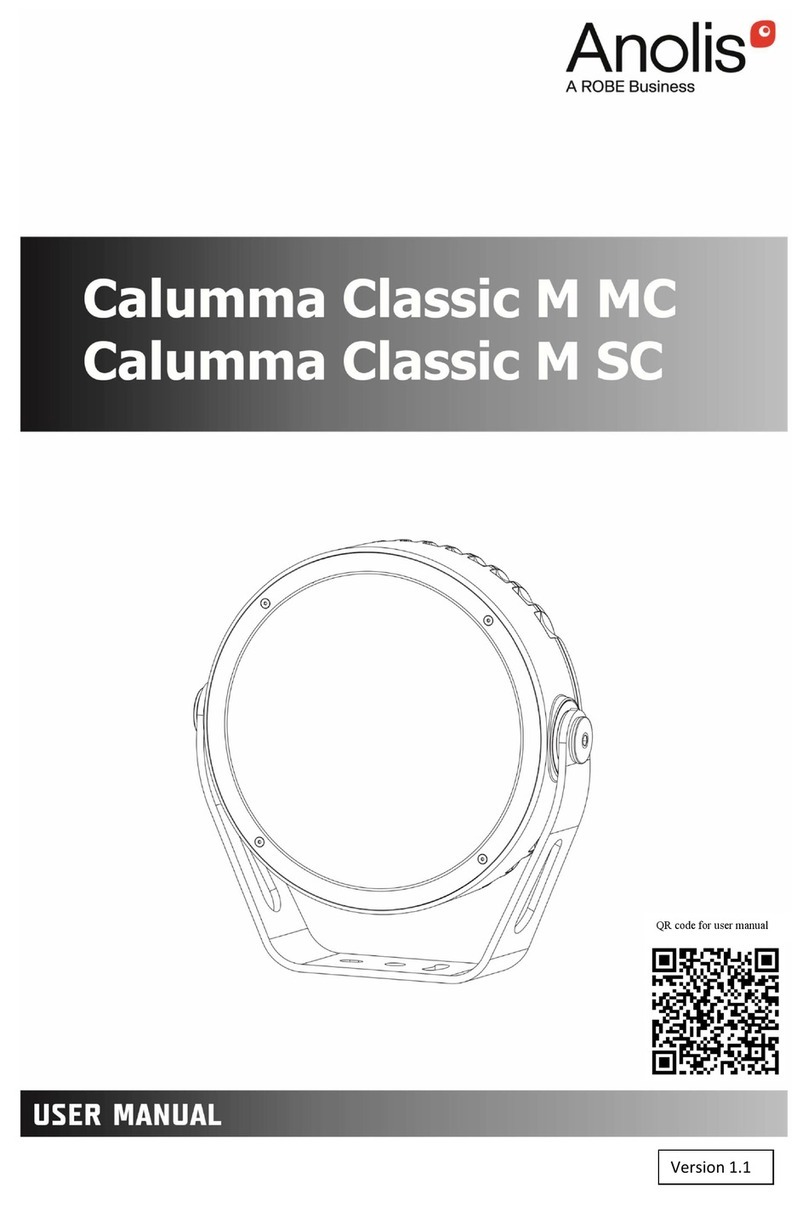 Robe Calumma Classic M MC User manual