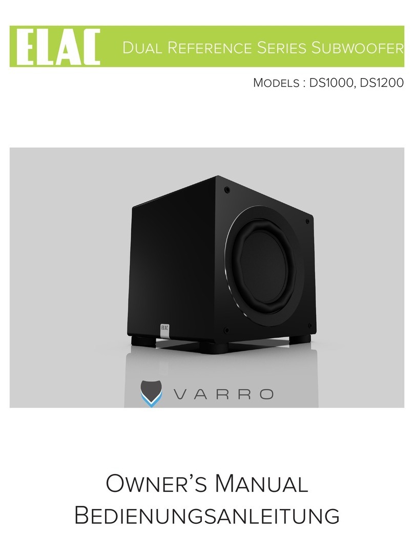 ELAC VARRO Dual Reference Series User manual
