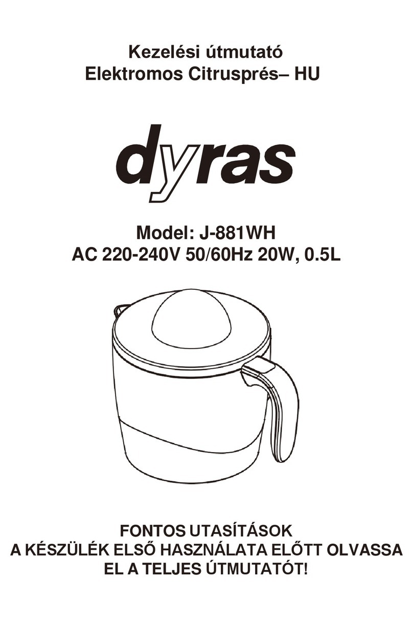 dyras J-881WH instruction manual