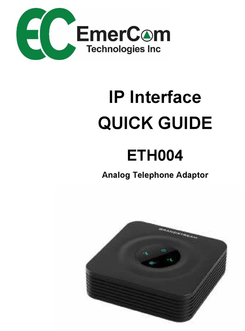 EmerCom Technologies ETH004 quick guide