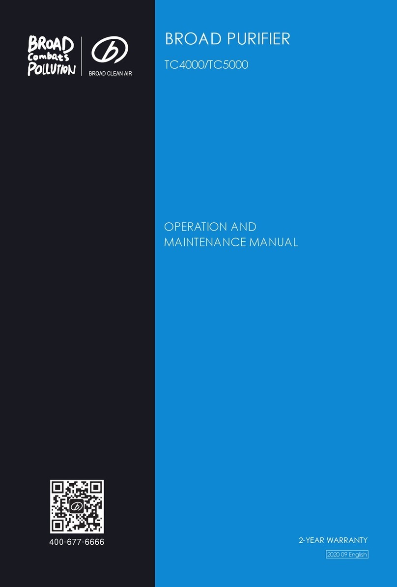 BROAD Clean Air TC4000 Operation and maintenance manual BROAD Clean Air TC4000 Operation and maintenance manual