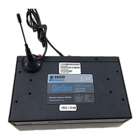Bausch Datacom DINBOX LORA GATEWAY Series user manual Bausch Datacom DINBOX LORA GATEWAY Series user manual