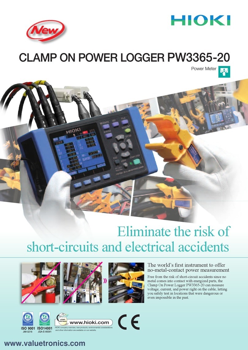 Hioki PW3365-20 User manual