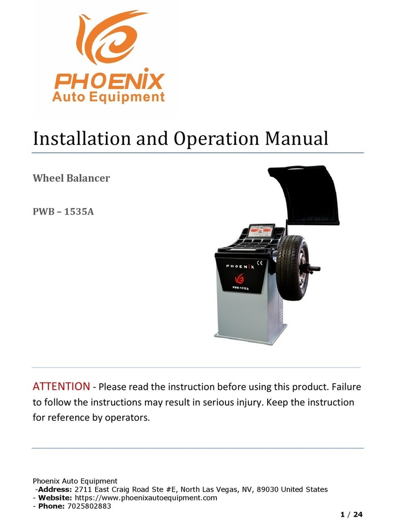 Phoenix PWB-1535A Installation and operation manual