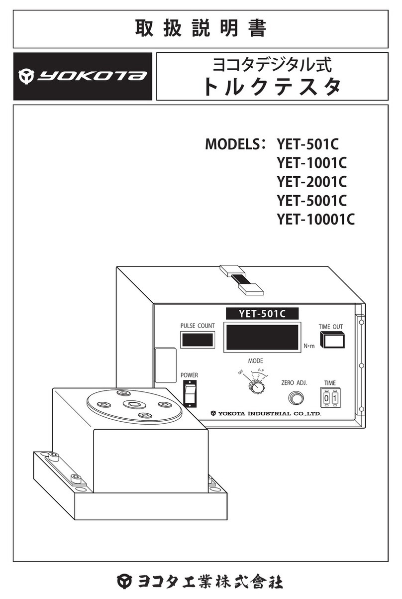 Yokota YET-501C instruction manual