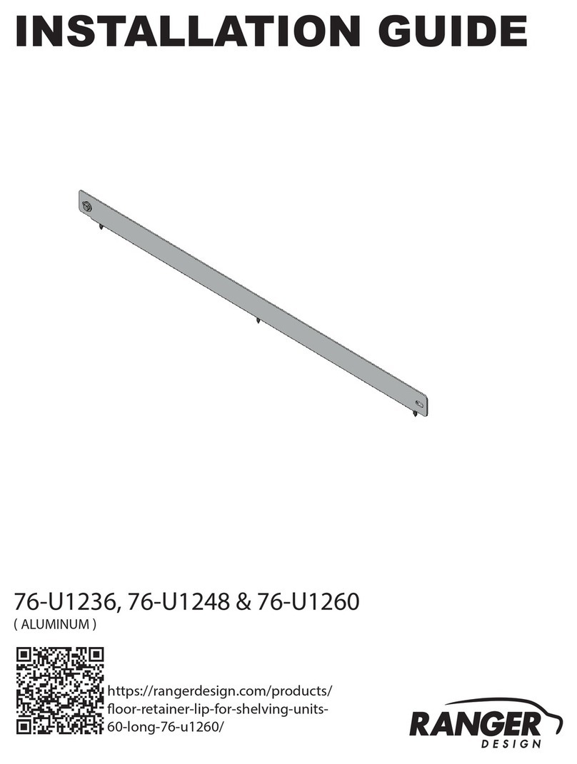 Ranger design 76-U1236 installation guide