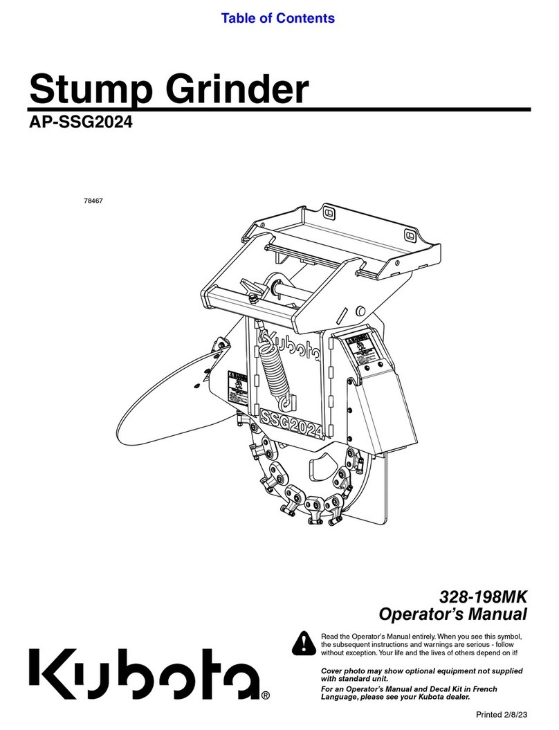 Kubota AP-SSG2024 User manual