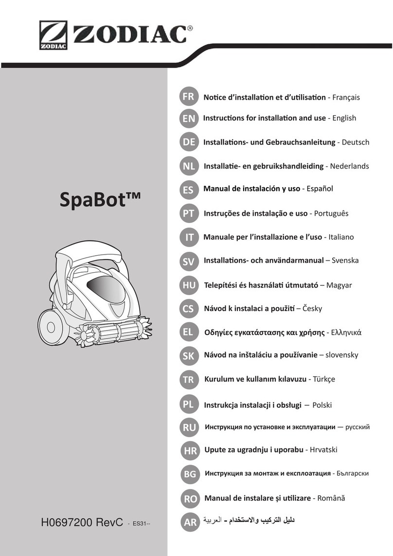 Zodiac SpaBot Instructions for installation and use