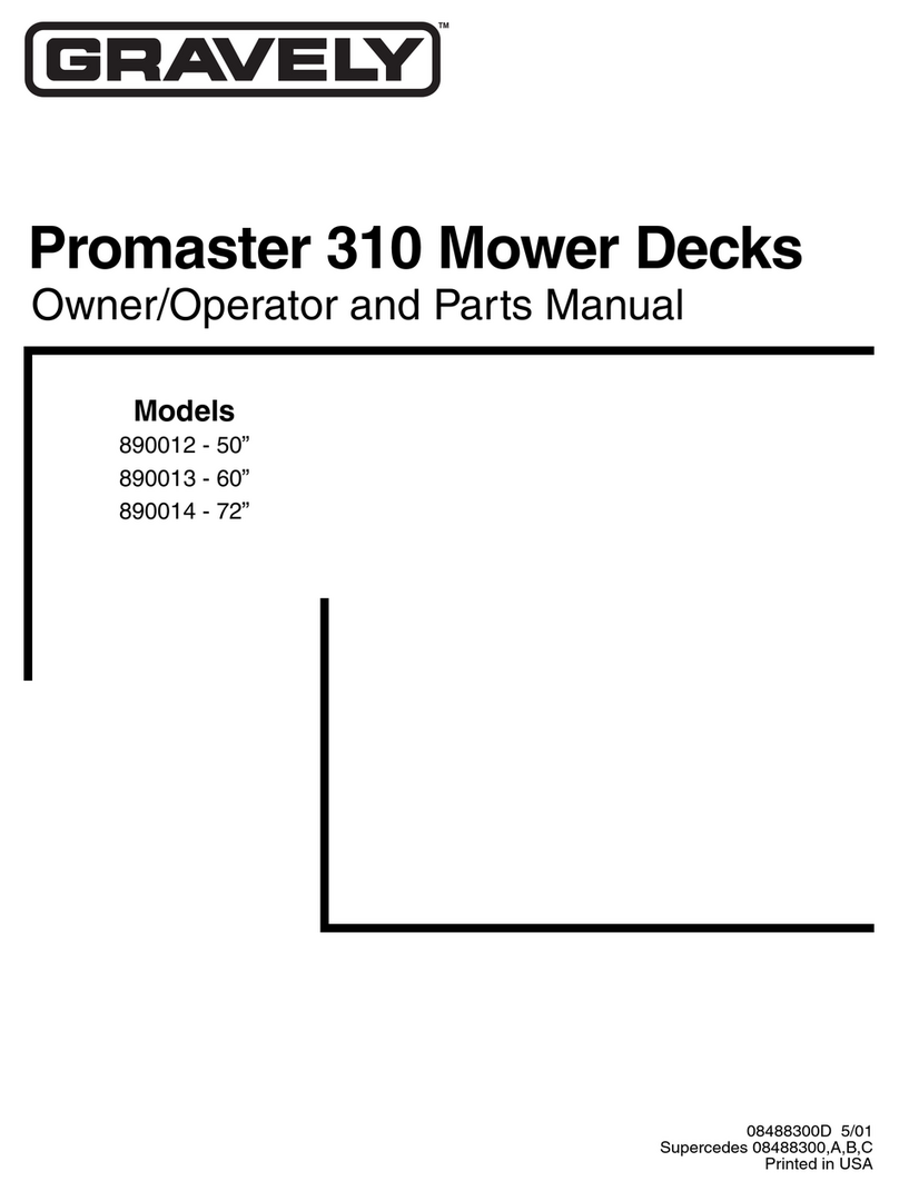 Gravely 890012 Owner/operator and parts manual