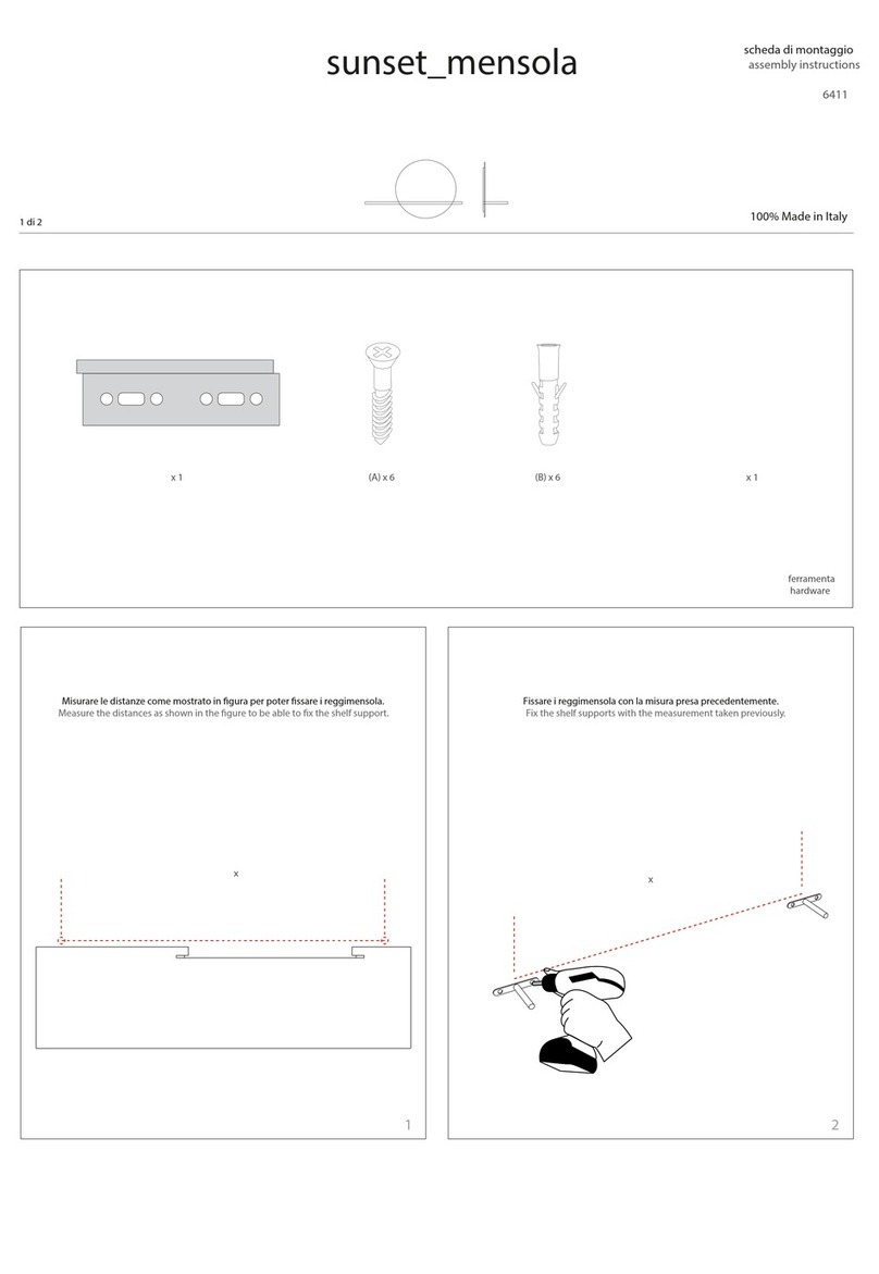 diotti Sunset Mensola 6411 User manual diotti Sunset Mensola 6411 User manual