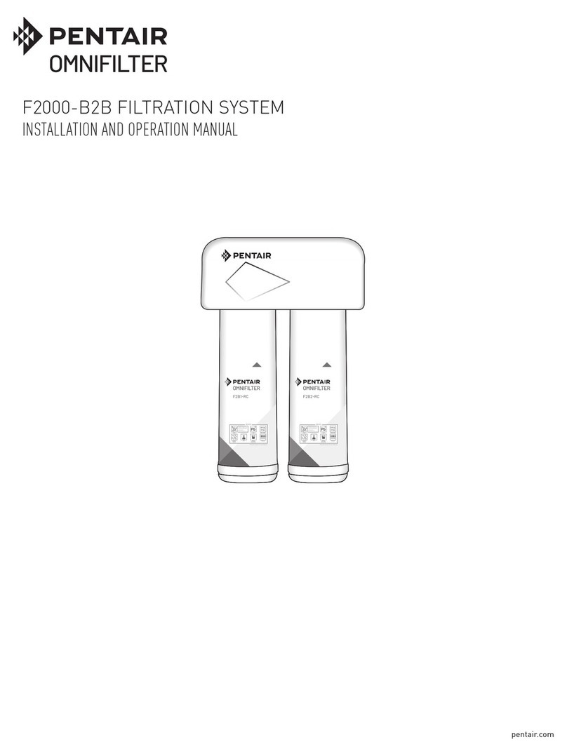 Pentair OMNIFILTER F2000-B2B Installation and operation manual