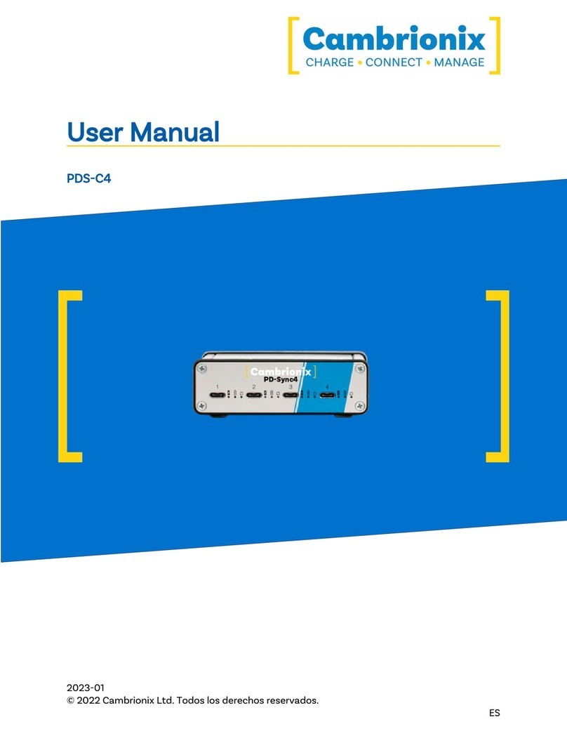 CAMBRIONIX PDS-C4 User manual CAMBRIONIX PDS-C4 User manual