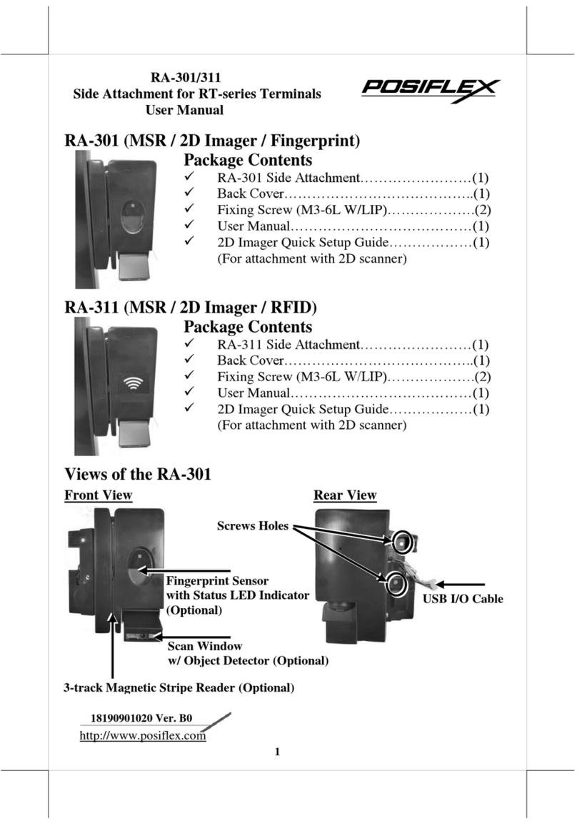 POSIFLEX RA-301 User manual