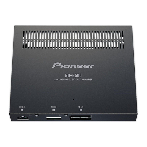 Pioneer ND-G500 - Amplifier instructions