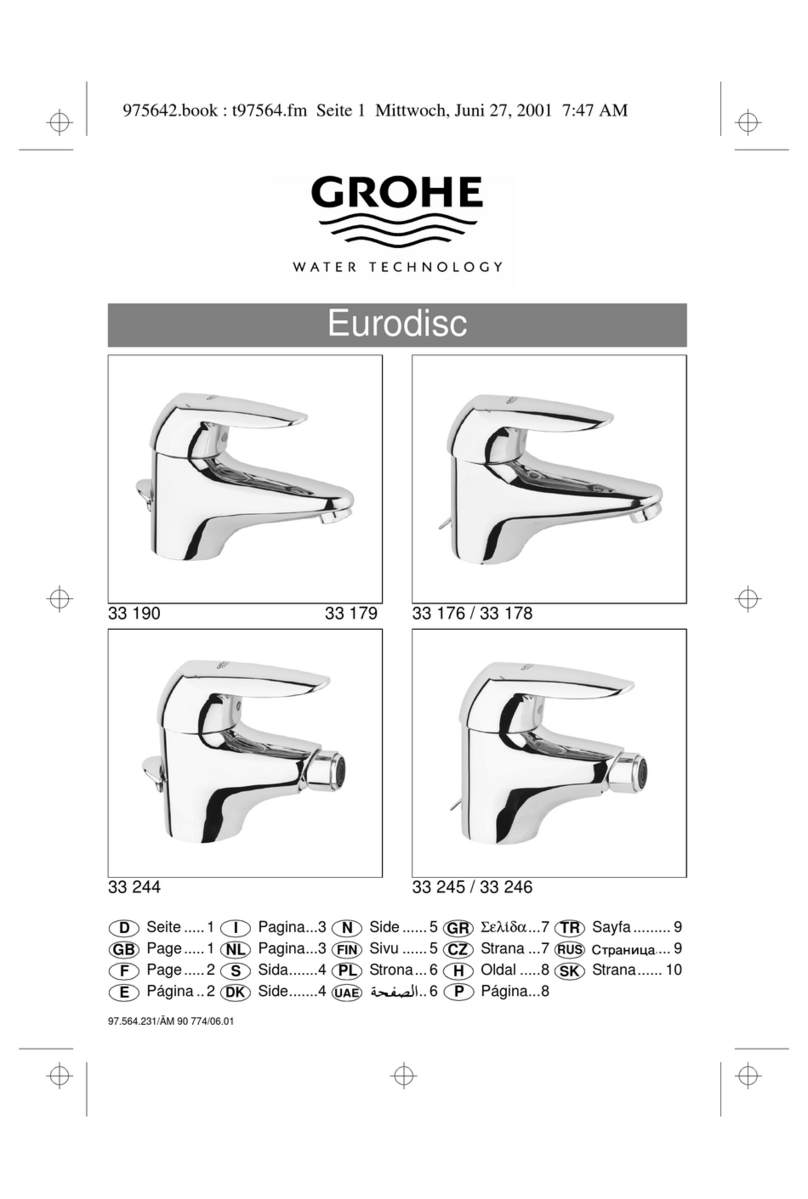 Grohe Eurodusc 33190 instructions Grohe Eurodusc 33190 instructions