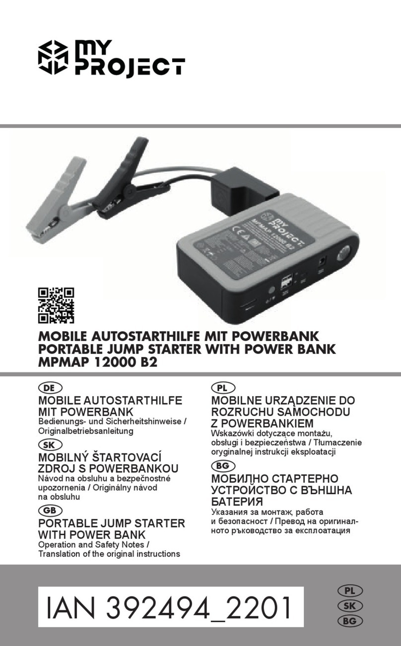 MY PROJECT MPMAP 12000 B2 Operation and safety notes