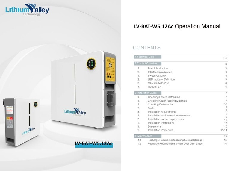 Lithium Valley LV-BAT-W5.12Ac Operation manual