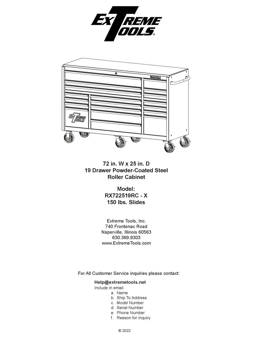 Extreme Tools RX722519RC-X Assembly instructions
