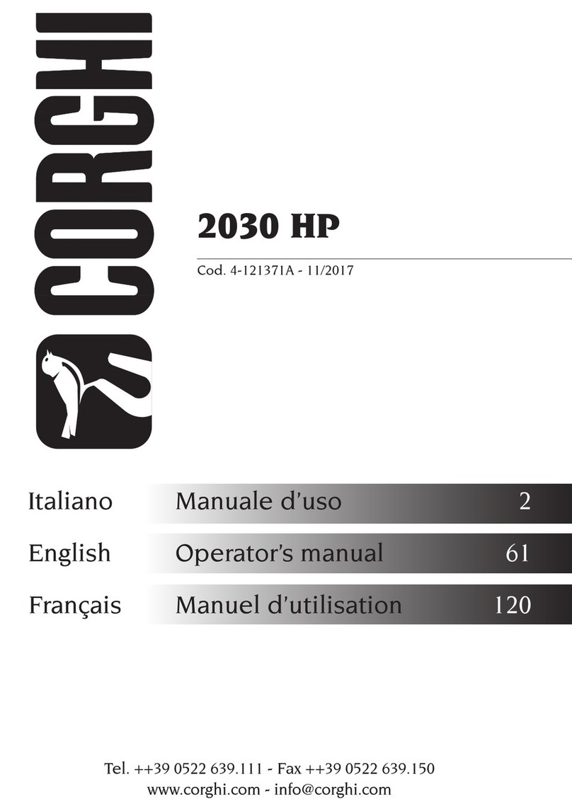 Corghi 2030 HP Operator's manual