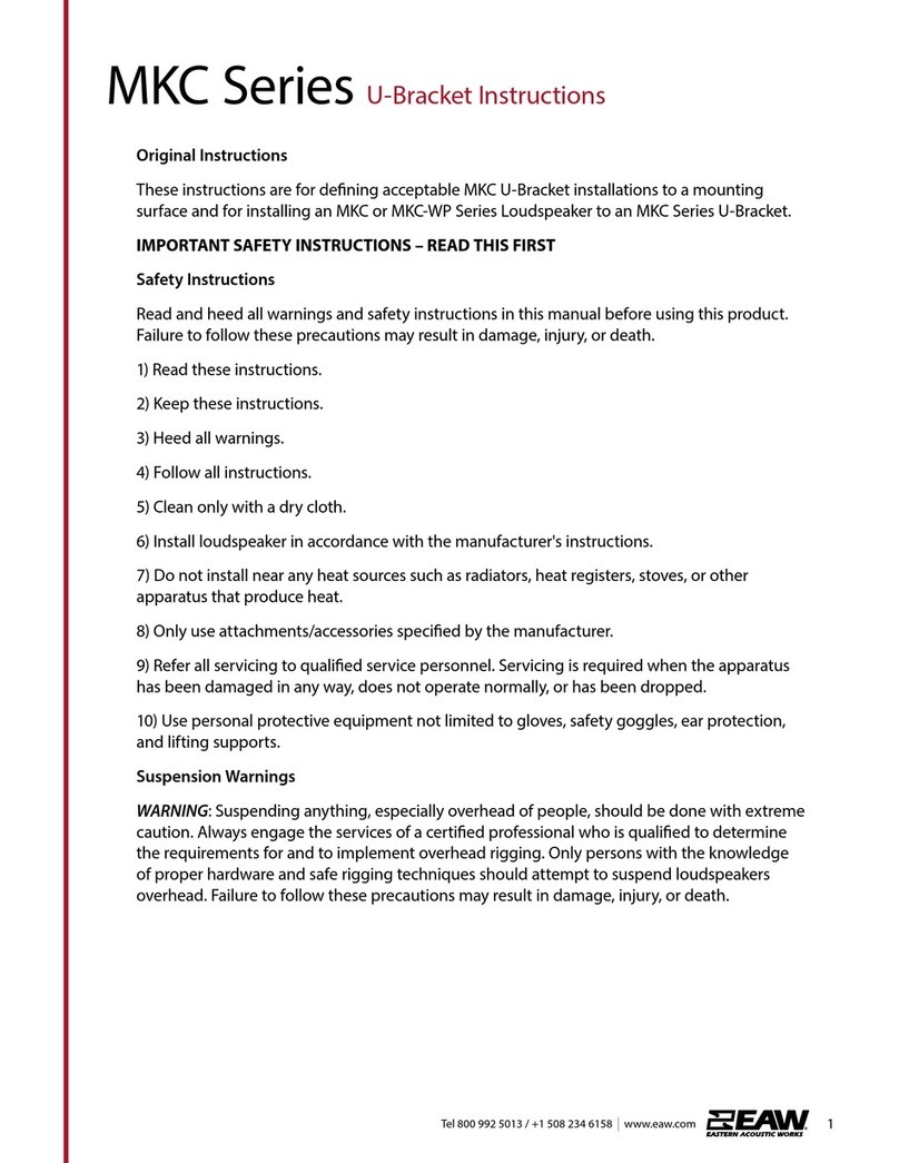 EAW MKC Series User manual