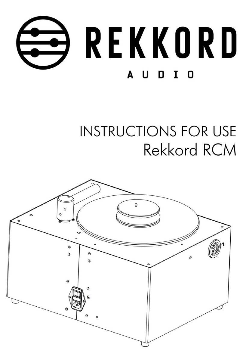 REKKORD AUDIO RCM instructions