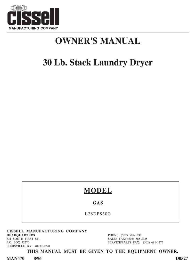 Cissell L28DPS30G User manual