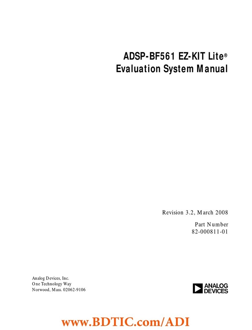 Analog Devices ADSP-BF561 EZ-KIT Lite manual