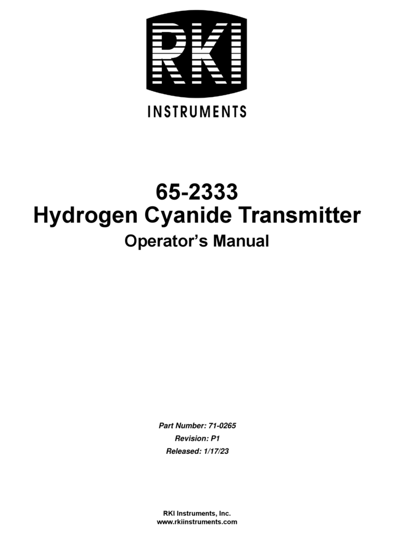 RKI Instruments 65-2333 Operator's manual