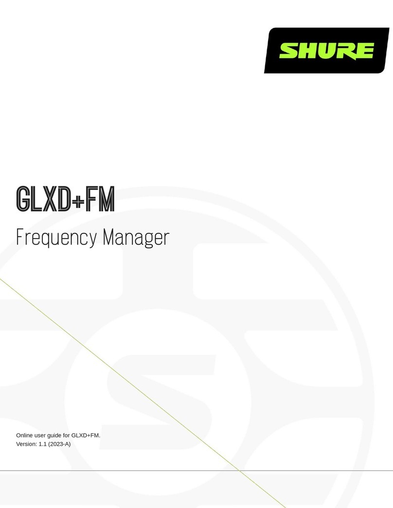 Shure GLXD Plus FM instruction manual Shure GLXD Plus FM instruction manual