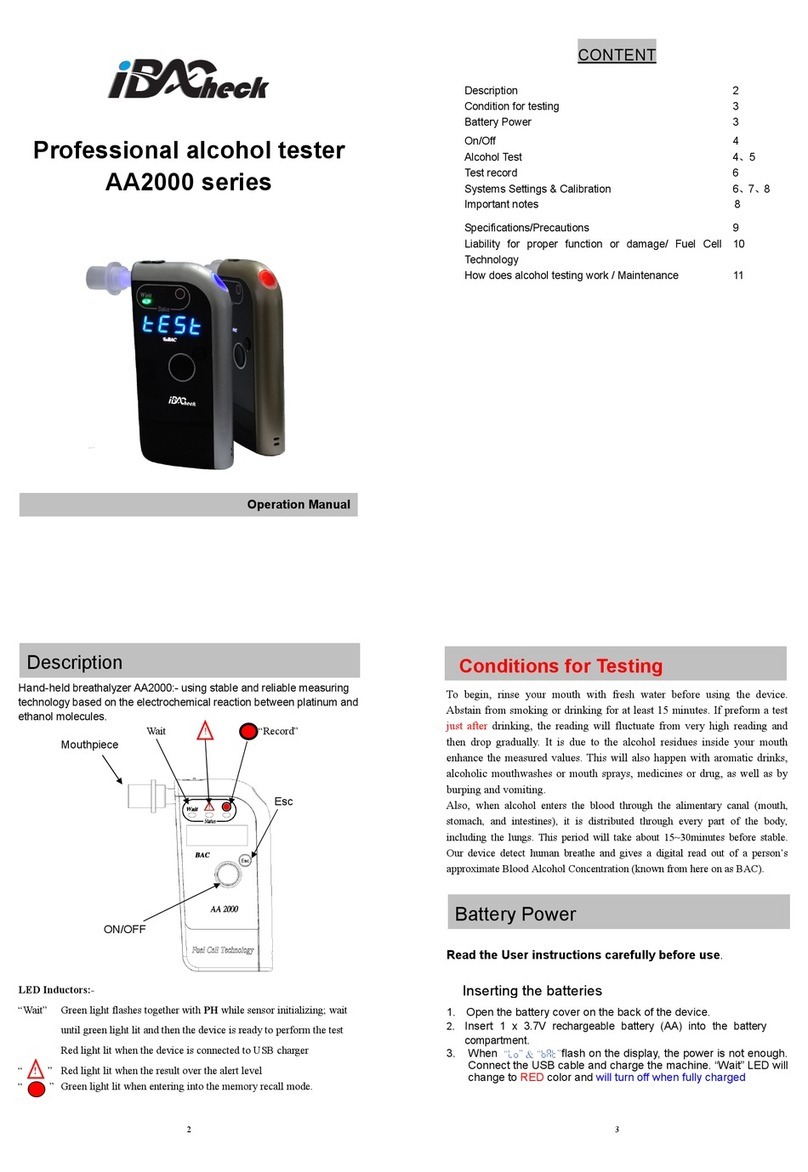 iBACheck AA2000 Series Operation manual