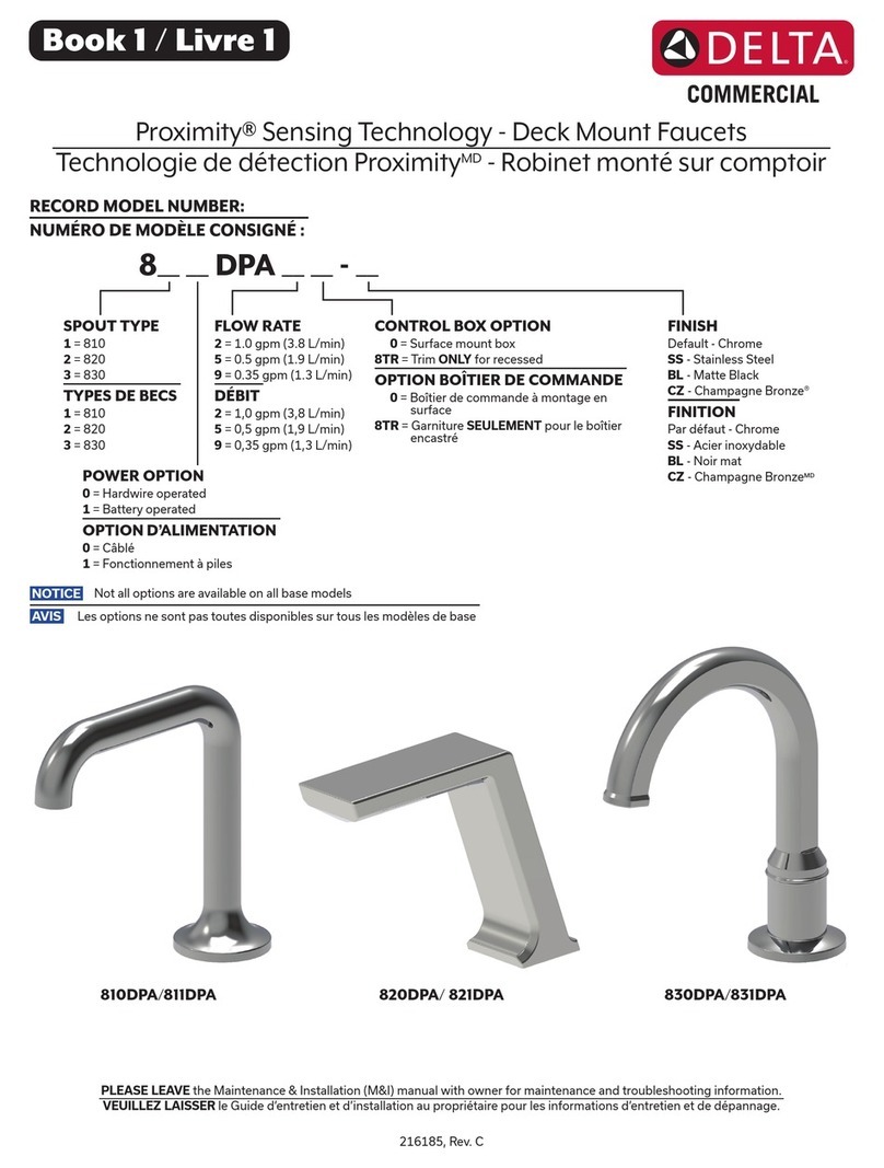 Delta Proximity 810DPA User manual
