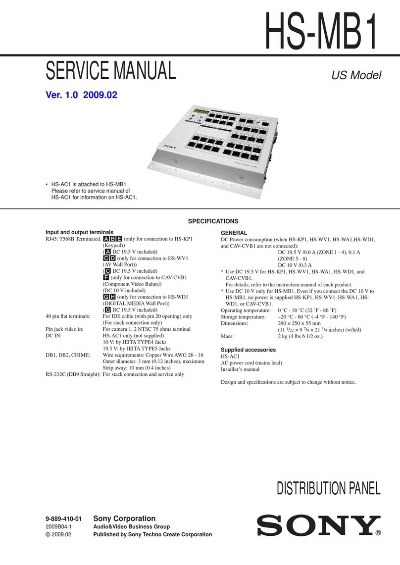 Sony HS-MB1 Service manual