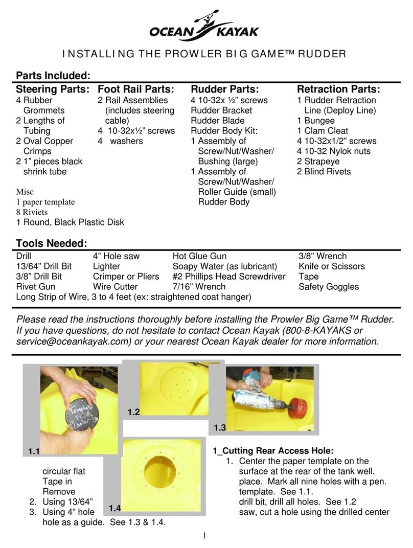 Ocean Kayak Prowler Big Game User manual Ocean Kayak Prowler Big Game User manual