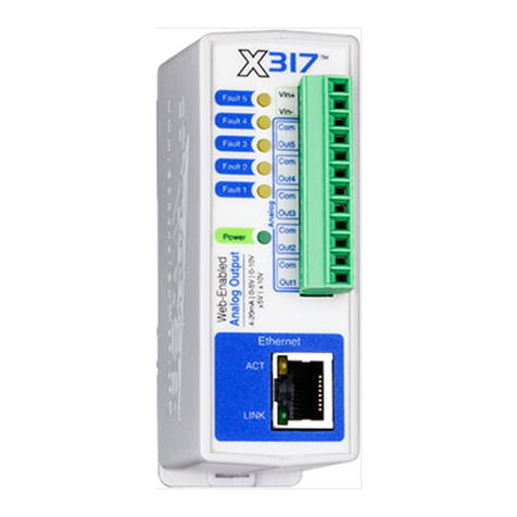 Xytronix Research & Design ControlByWeb X317 User manual