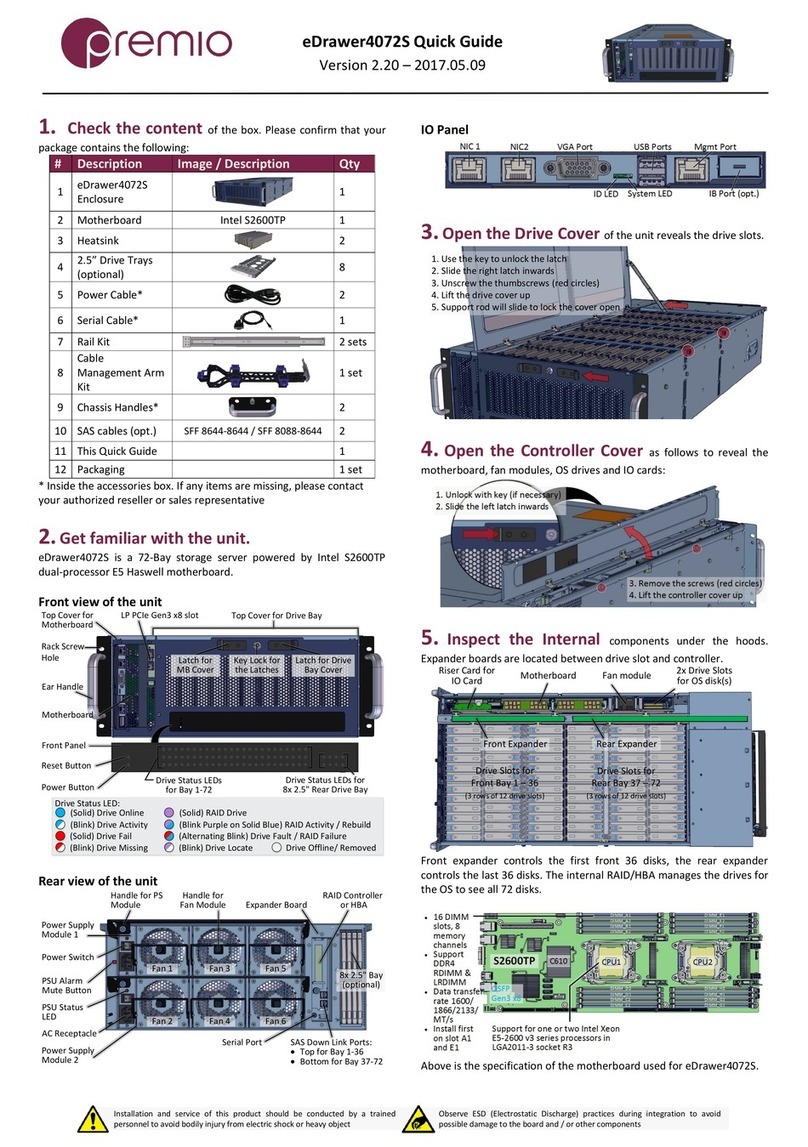 Premio eDrawer4072S quick guide