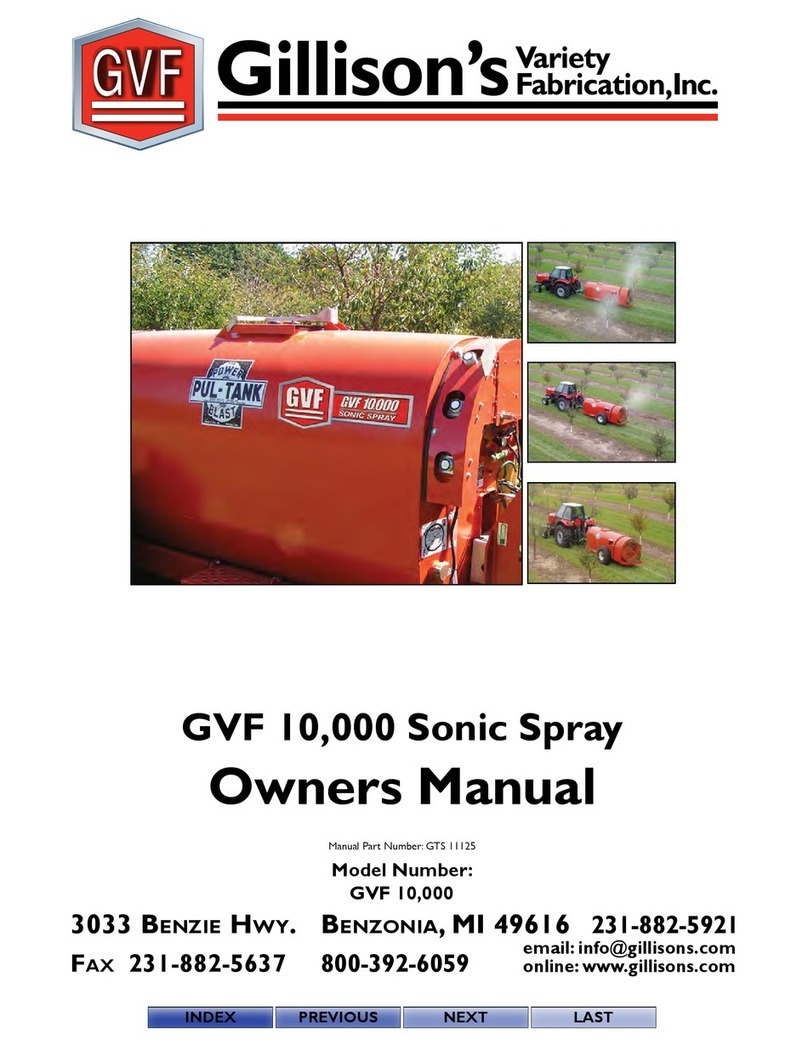 Gillison's Variety Fabrication GVF 10,000 owner's manual Gillison's Variety Fabrication GVF 10,000 owner's manual