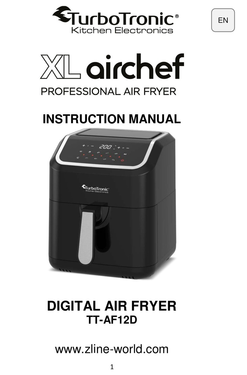 TurboTronic XL airchef TT-AF12D User manual TurboTronic XL airchef TT-AF12D User manual