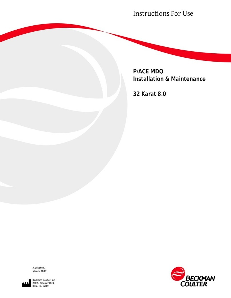 Beckman Coulter P/ACE MDQ Instructions for use