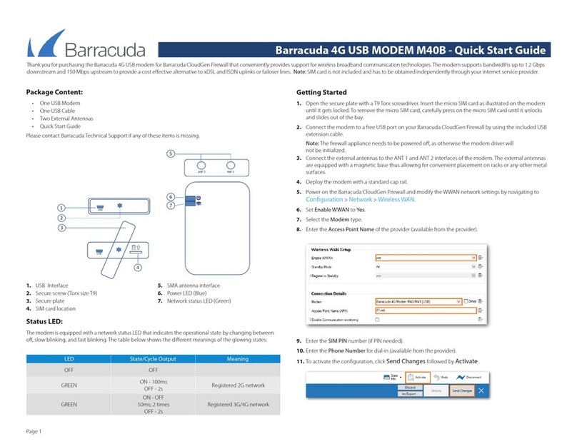 Barracuda M40B quick start guide