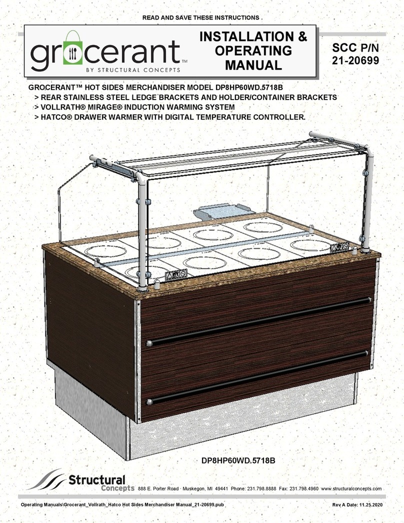 Structural Concepts grocerant DP8HP60WD.5718B Installation instructions Structural Concepts grocerant DP8HP60WD.5718B Installation instructions