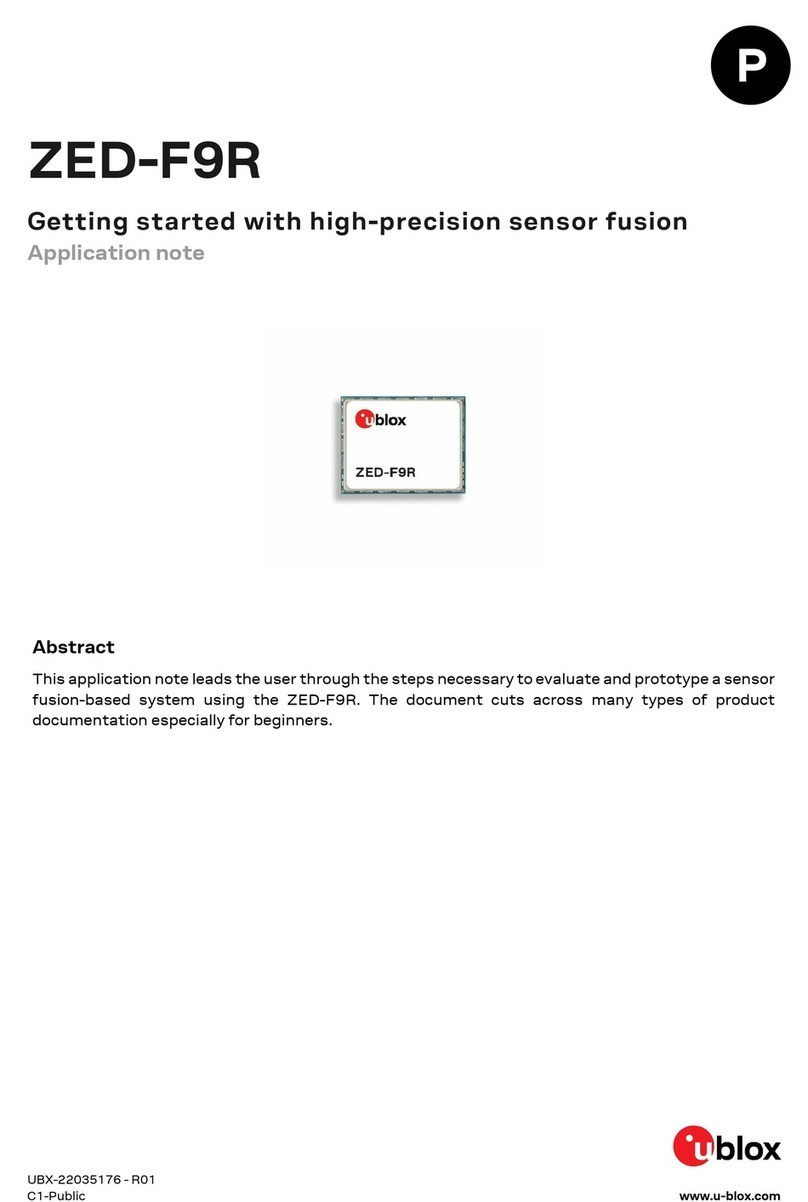 Ublox ZED-F9R User manual