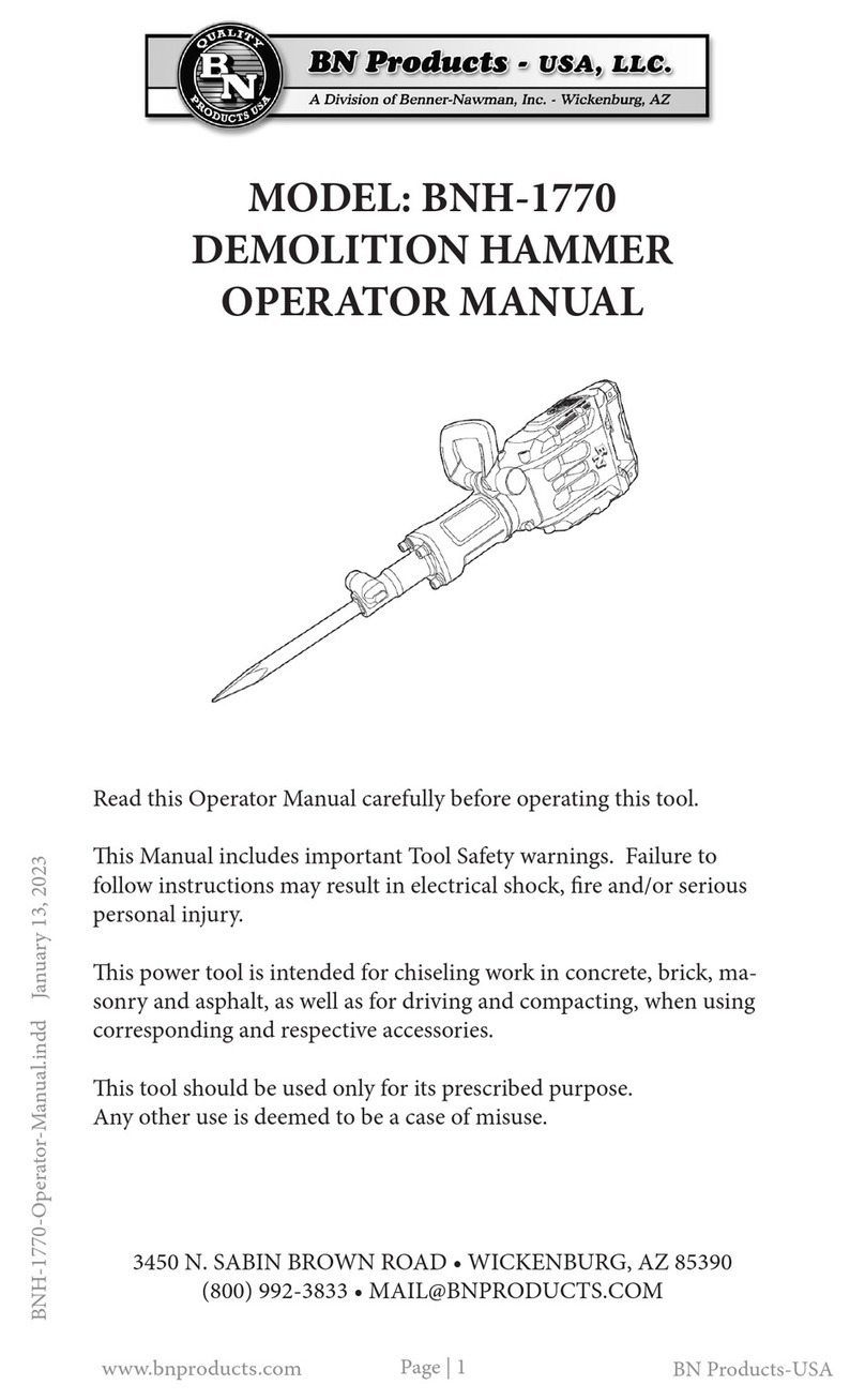 Benner-Nawman BNH-1770 User manual