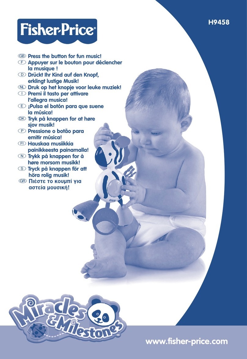 Fisher-Price Miracles & Milestones Musical Zebra manual