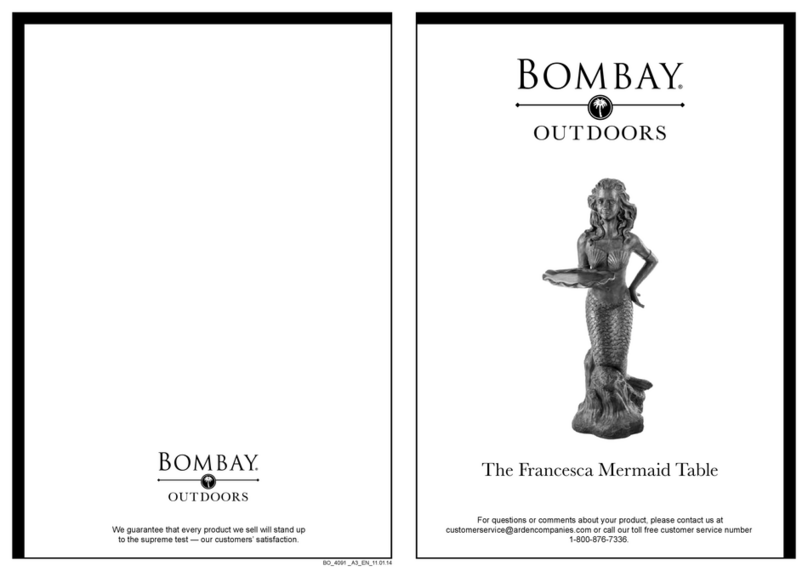 BOMBAY Francesca Mermaid User manual BOMBAY Francesca Mermaid User manual