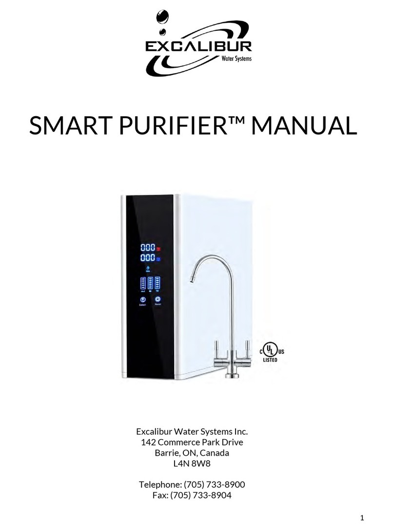 Excalibur Water Systems SMART PURIFIER BP-500G manual