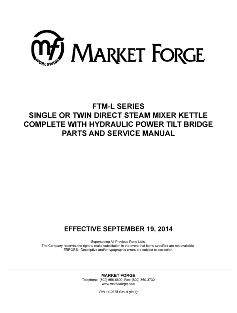 Market Forge Industries FTM-L Series Quick start guide