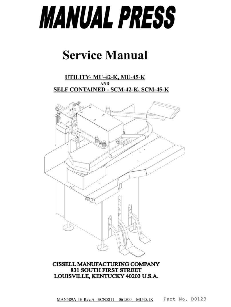 Cissell MU-42-K Service manual
