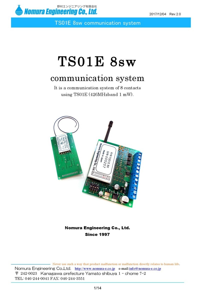 Nomura Engineering TS01 E 8sw manual